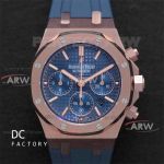 Swiss AAA Audemars Piguet Royal Oak Rose Gold Blue Dial Blue Rubber Band 41mm Watch (1)_th.jpg